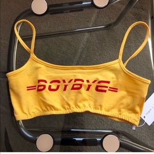 Retro yellow bralette